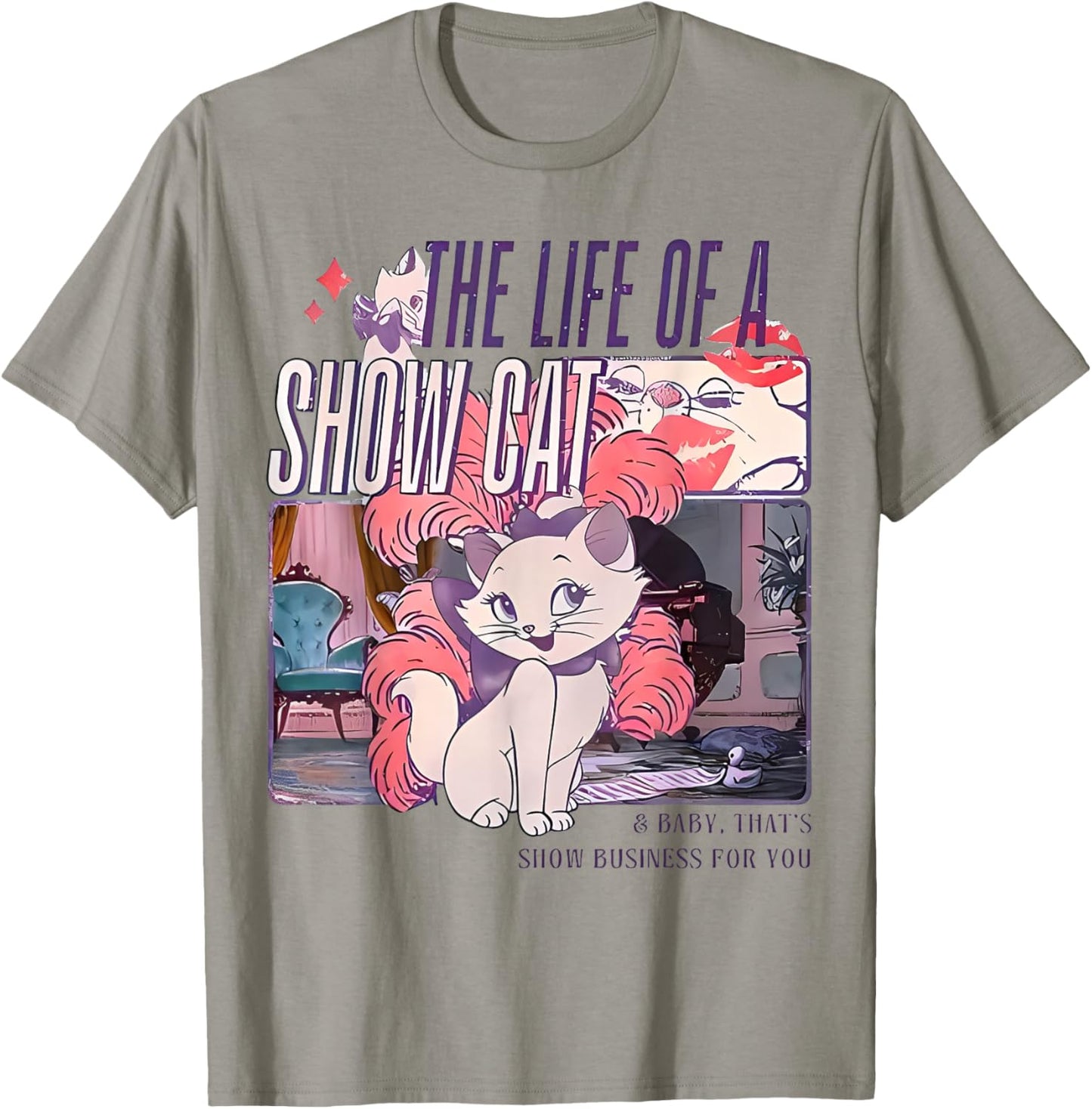 The Life of A ShowCat,Family Holiday Vacation Trip,Cat Lover T-Shirt - T-Shirt | Sand