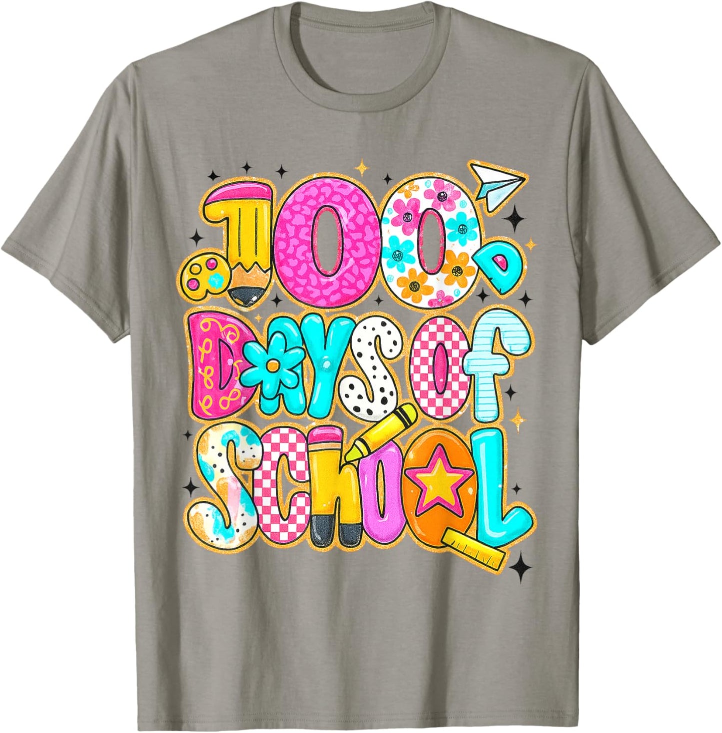 100 Days of School Teachers Coquette 100 Days Smarter T-Shirt - T-Shirt | Sand