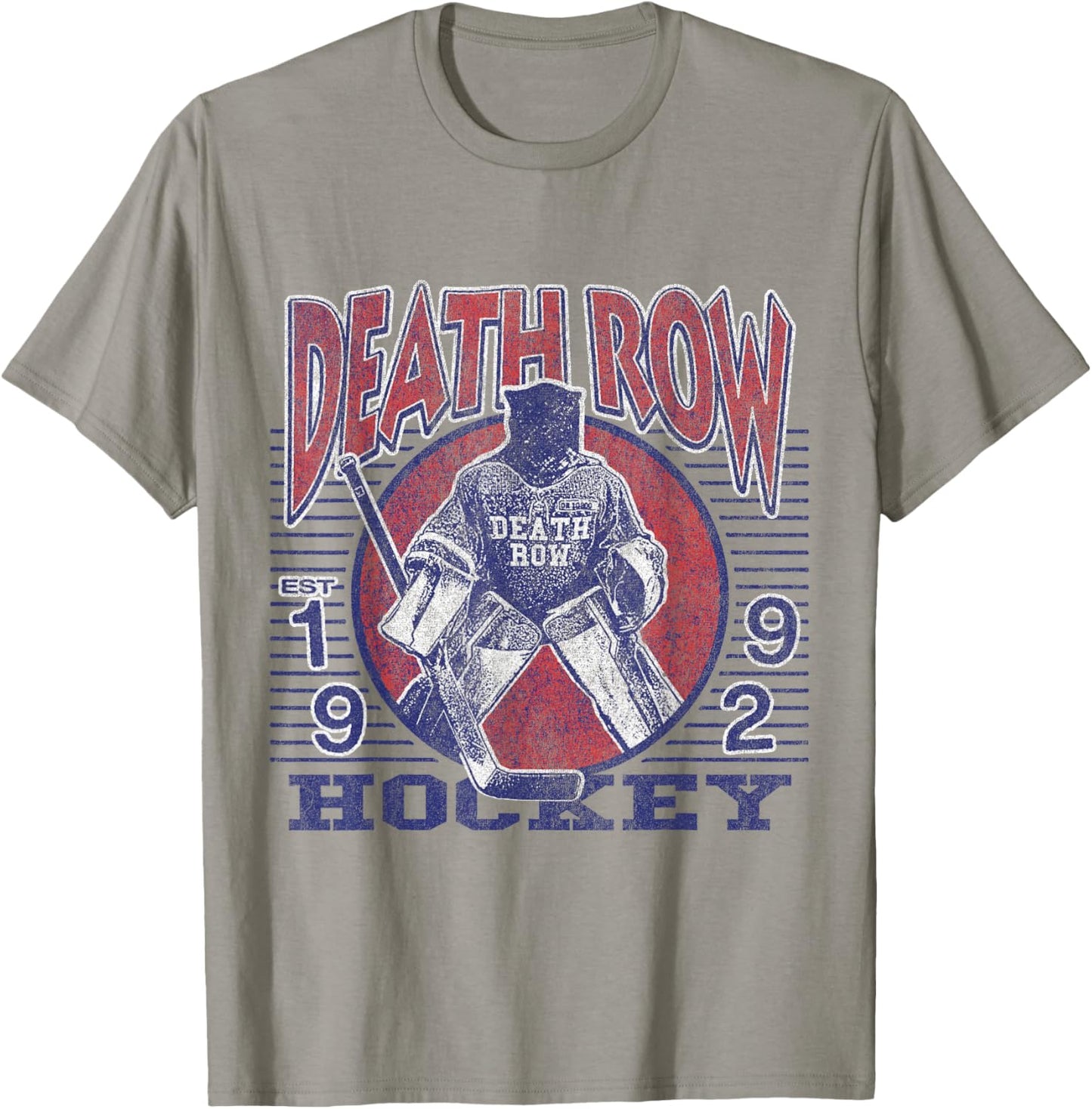 Official Death Row Records Athletics Hockey T-Shirt - T-Shirt | Sand