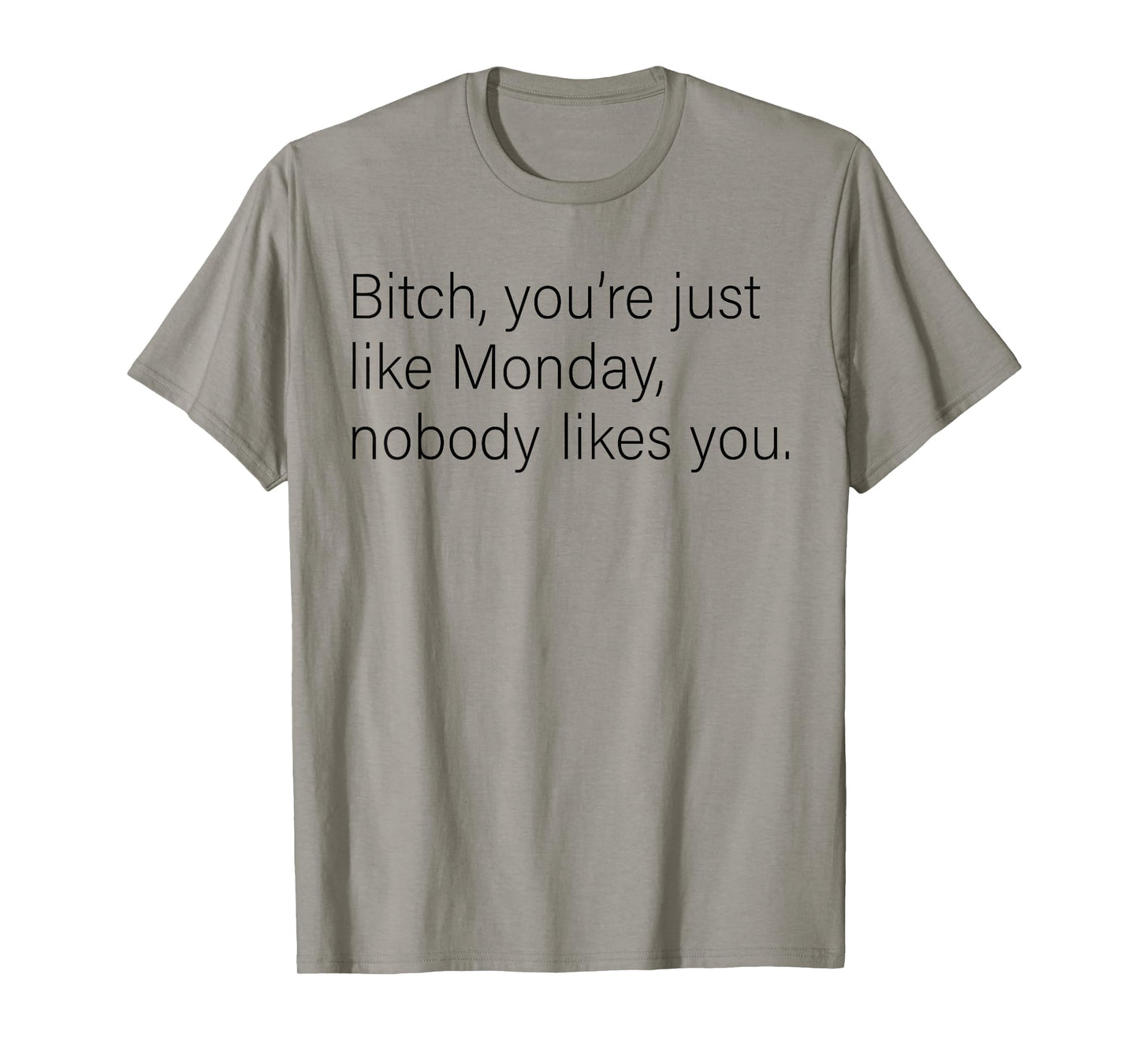 Bitch You're Just Like Monday Nobody Likes You Funny Saying T-Shirt