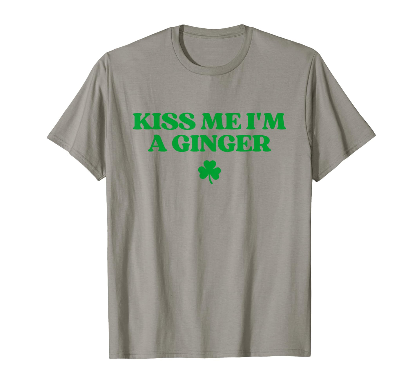 Kiss Me I'm A Ginger Redhead Funny St Patricks Day Irish T-Shirt