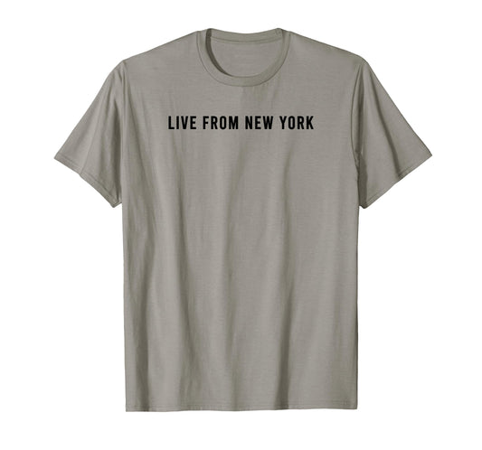 Live from New York Funny Yellow Design Sexy T-Shirt