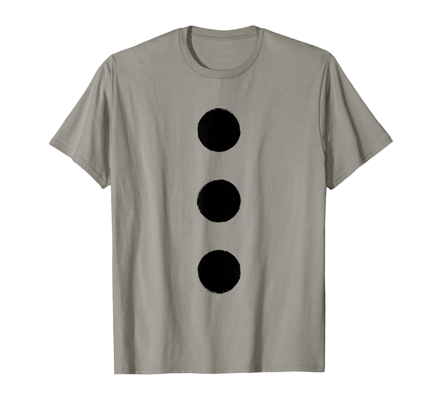 Snowman Costume Apparel Three Black Buttons Christmas Outfit T-Shirt