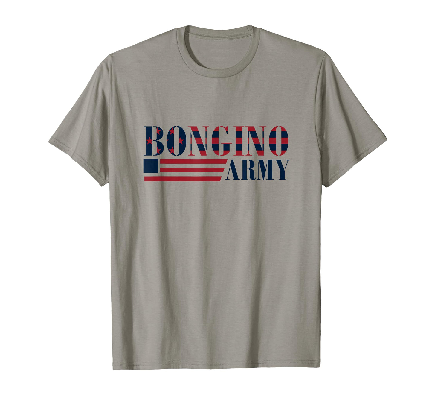 Bongino Army Graphic Tee Front Print T-Shirt