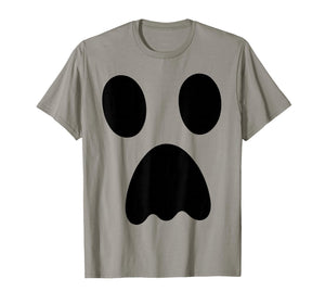 Large Ghost, Funny Spooky Face, Boo! White Halloween Ghost T-Shirt