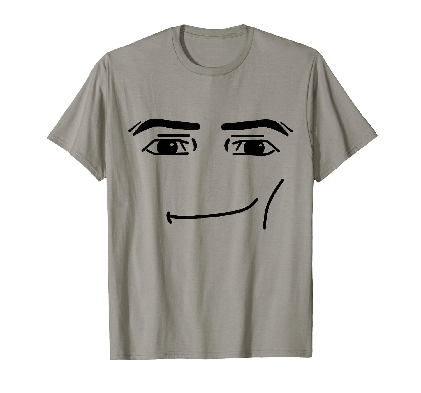 Smirk Face Meme Raised Eyebrow Minimal Line Art T-Shirt