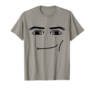 Smirk Face Meme Raised Eyebrow Minimal Line Art T-Shirt