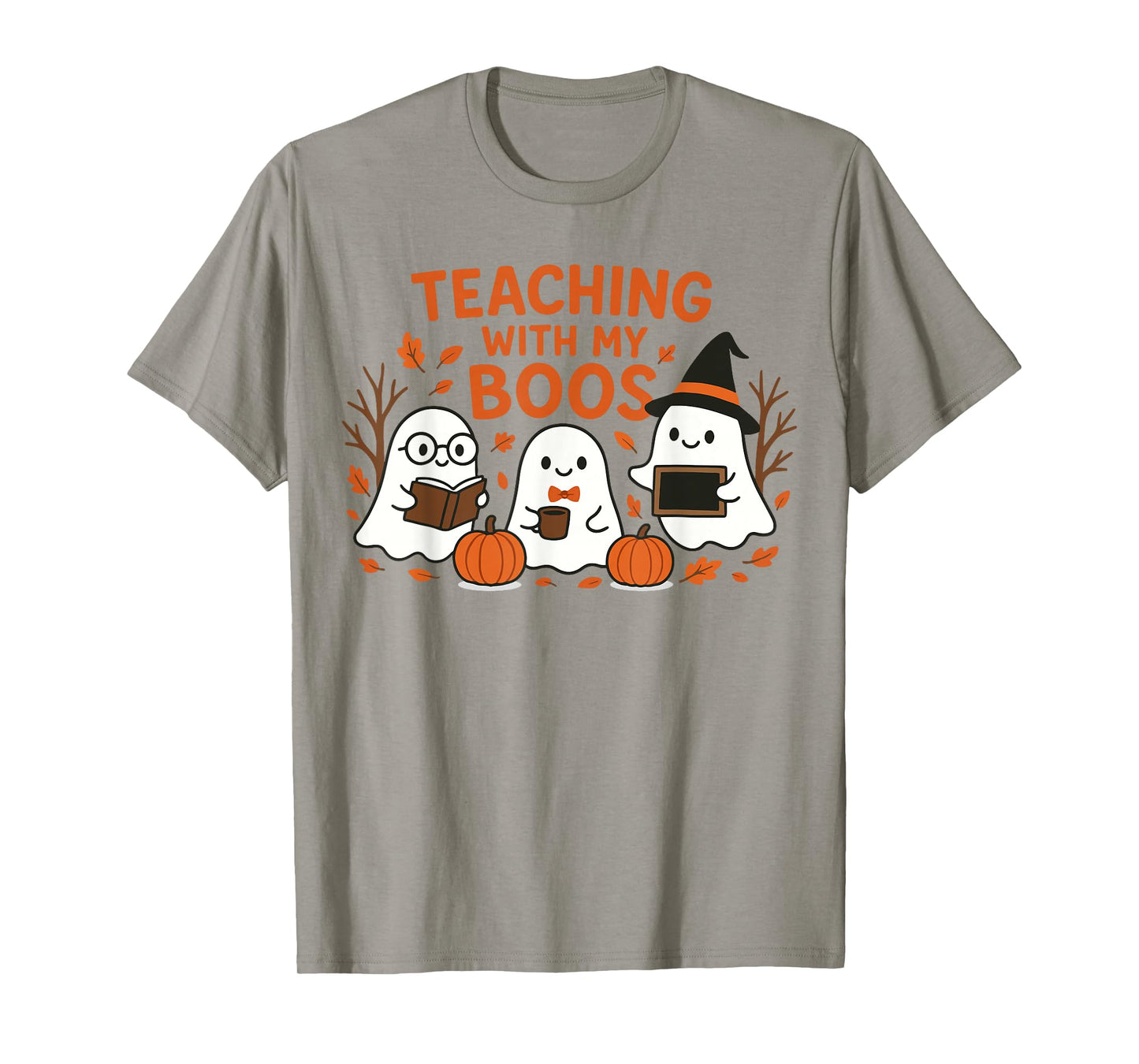 Teaching with My Boos Cute Spooky Ghost Teacher Halloween T-Shirt