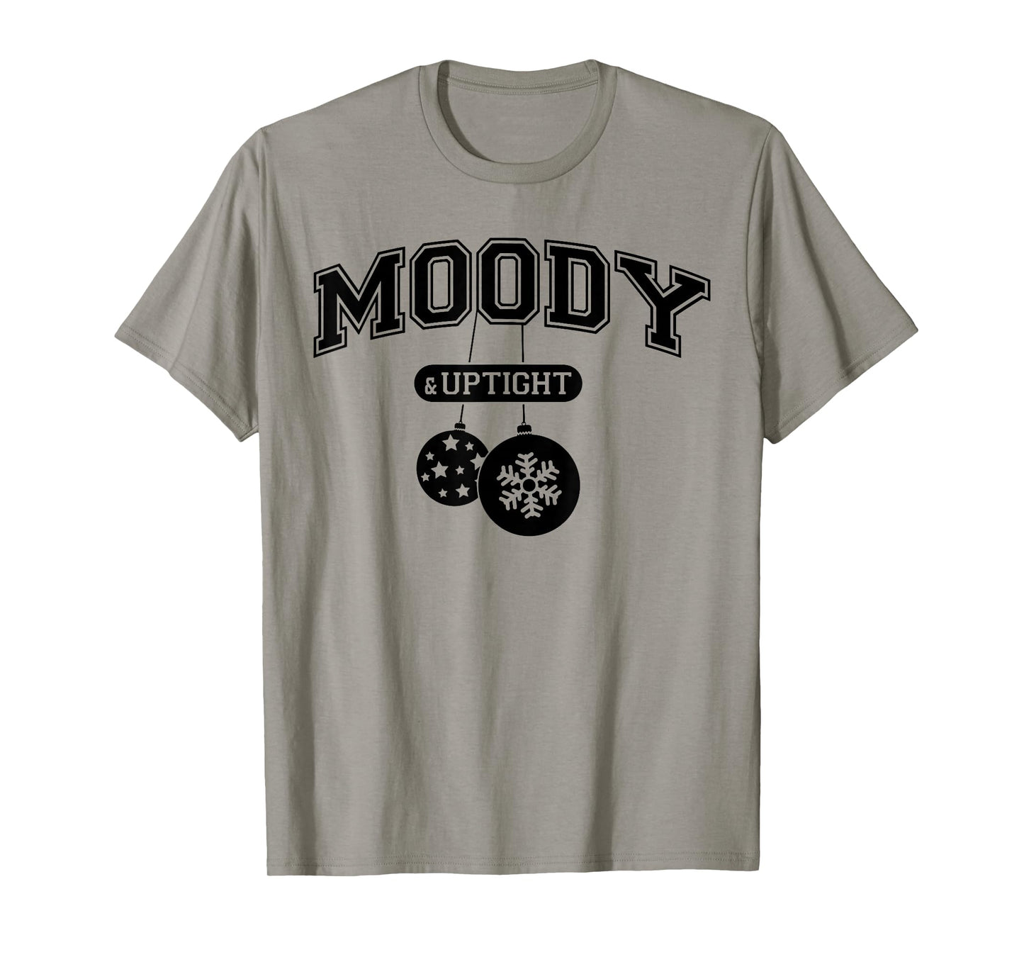 Moody and Uptight Merry and Xmas Bright Matching Couple T-Shirt