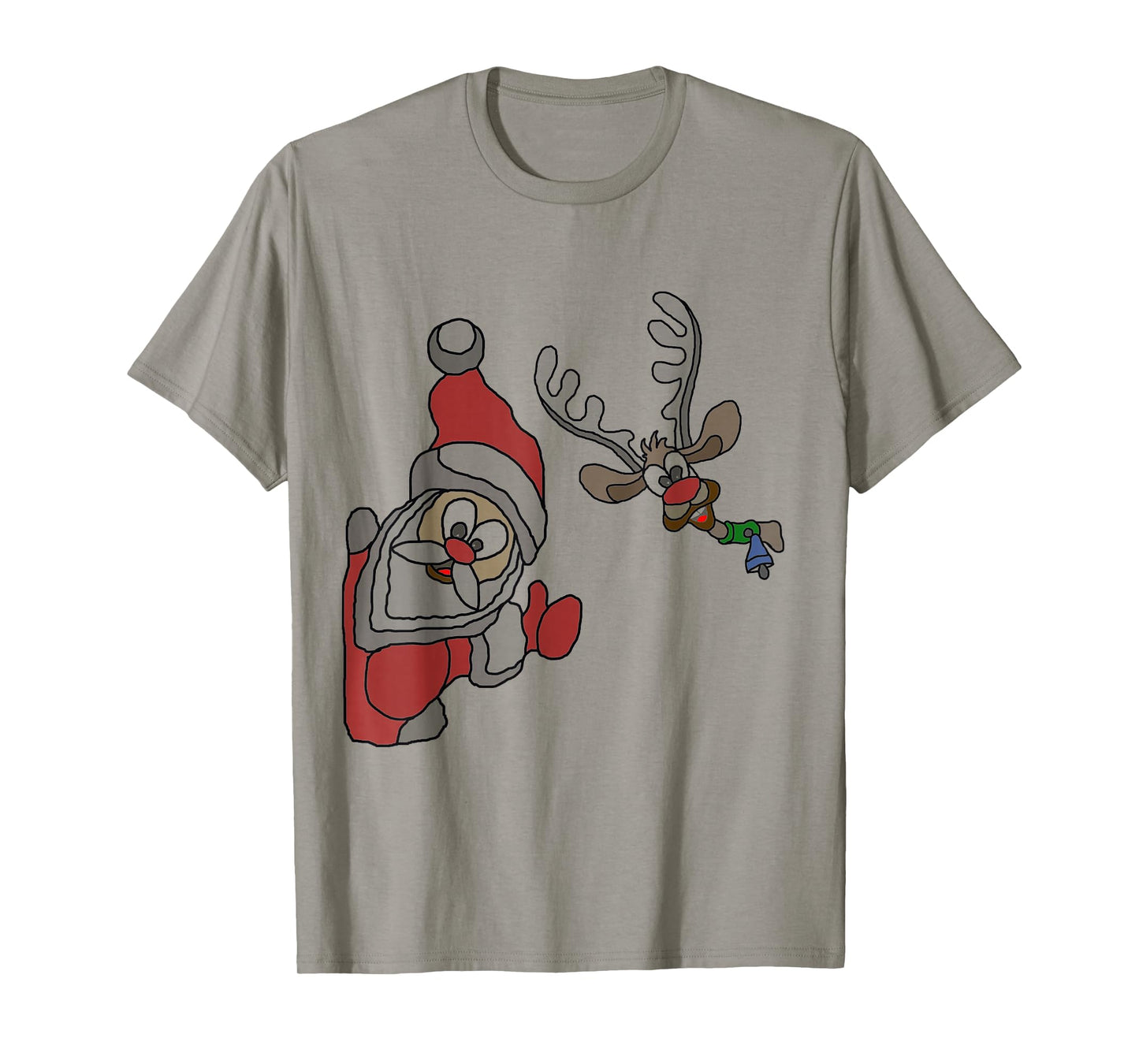 It's The Beautiful Christmas Time Santa Snowman Reindeer T-Shirt
