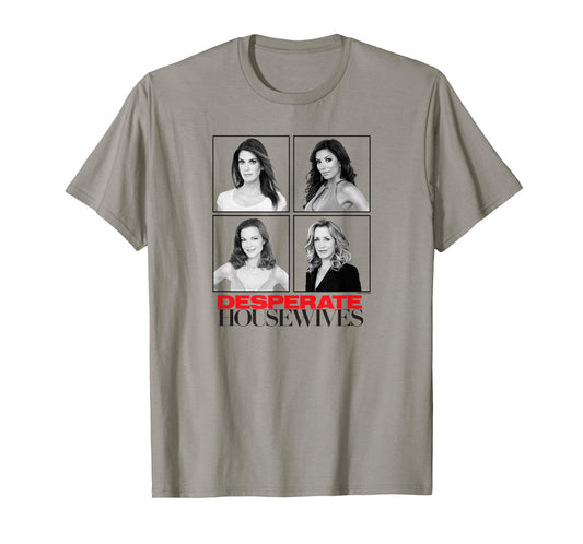 Desperate Housewives Cast Photo Grid Retro TV Show T-Shirt