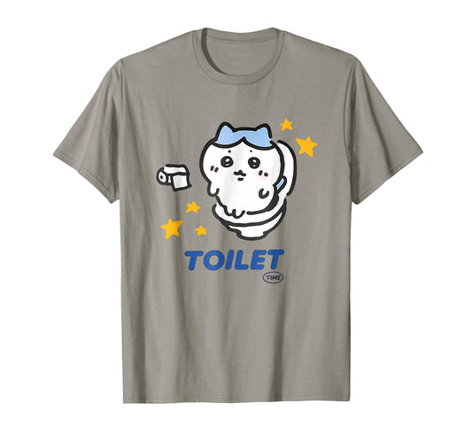Toilet Time Chikawa Meme Funny Tee T-Shirt