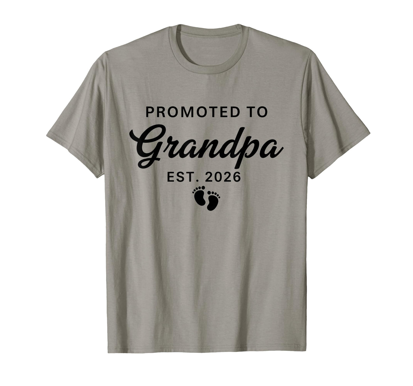 Pregnancy Announcement New Grandpa Promoted to Grandpa 2026 T-Shirt