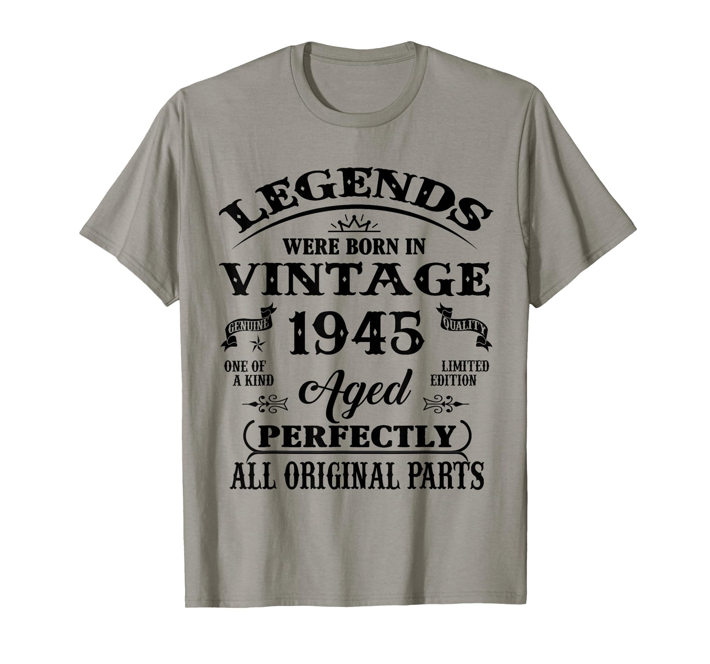 81st Birthday Gift Legend Born in 1945 81 for Years Old T-Shirt