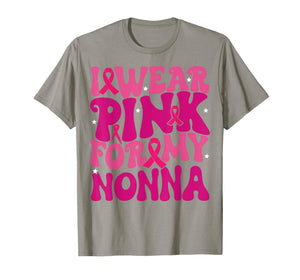 I Wear Pink for My Nonna Breast Cancer Awareness Kids T-Shirt