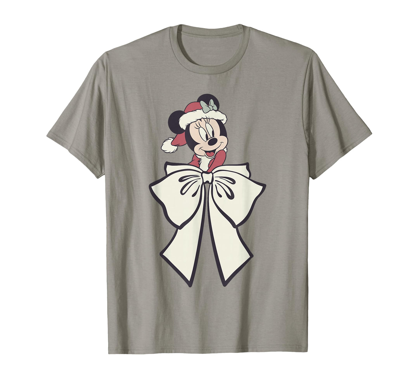 Disney Minnie Mouse Christmas Mrs. Claus Big Bow Portrait T-Shirt