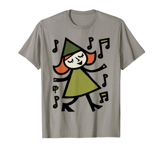 Singing Leprechaun Girl Irish St Patricks Day T-Shirt