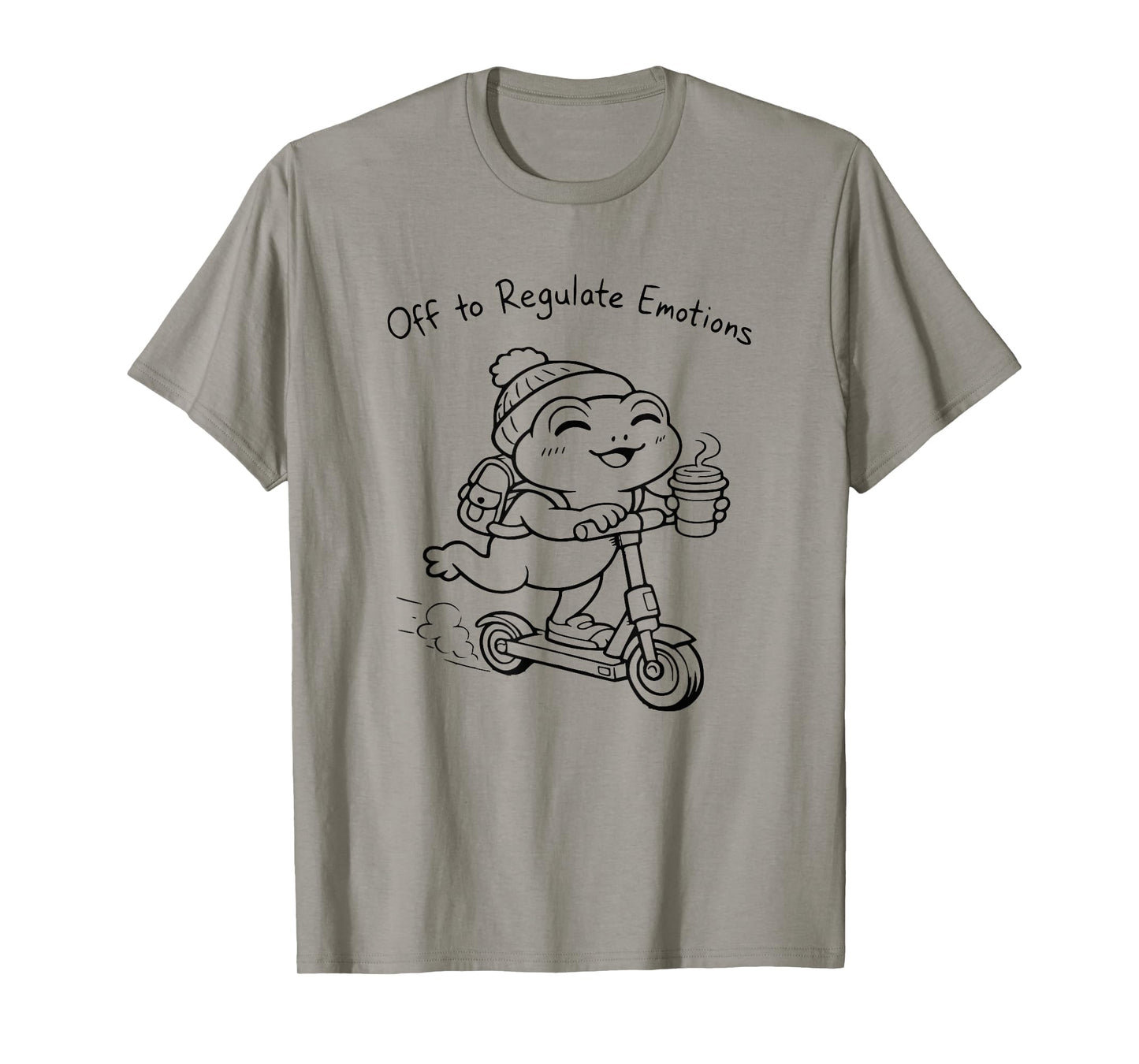 Funny Frog Mental Health Counselor Off to Regulate Emotions T-Shirt