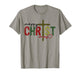 Merry Christ Mas Faith Cross Religious Christmas Quote T-Shirt