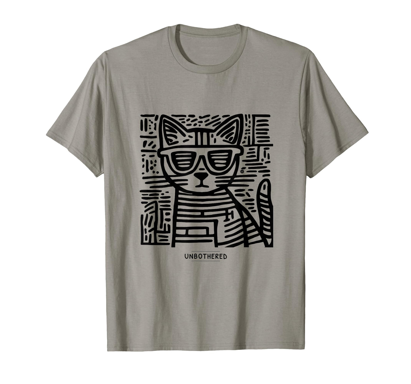 Unbothered Cat Meme Dry Humor Introvert T-Shirt