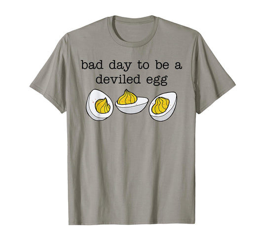 Retro Funny Thanksgiving Dinner Bad Day to Be a Deviled Egg T-Shirt