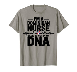 Dominican Republic Flag Nurse - Latina Appreciation Design T-Shirt