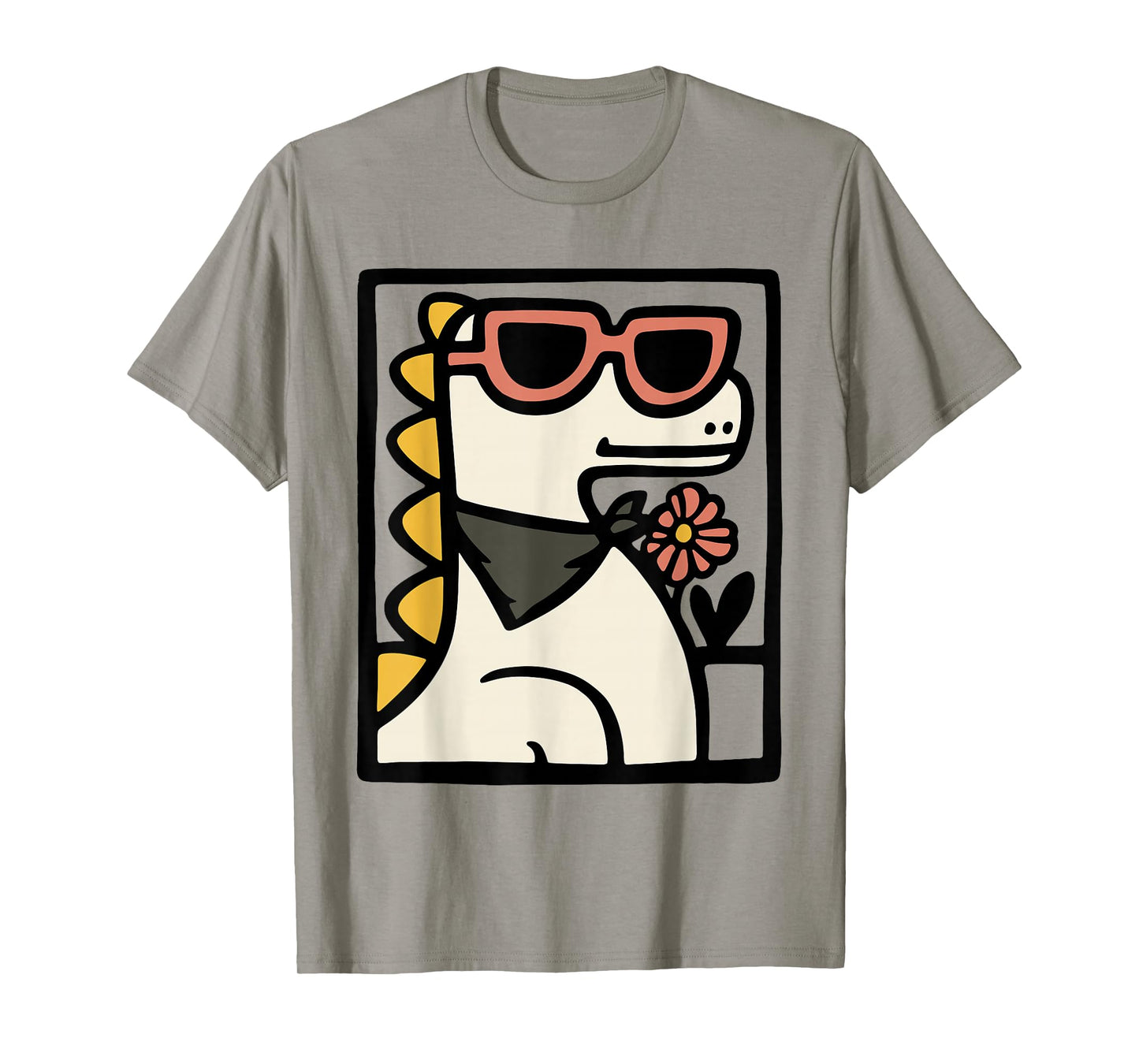 Mama Saurus Dinosaur Art – Cute Dino Mom with Sunglasses T-Shirt