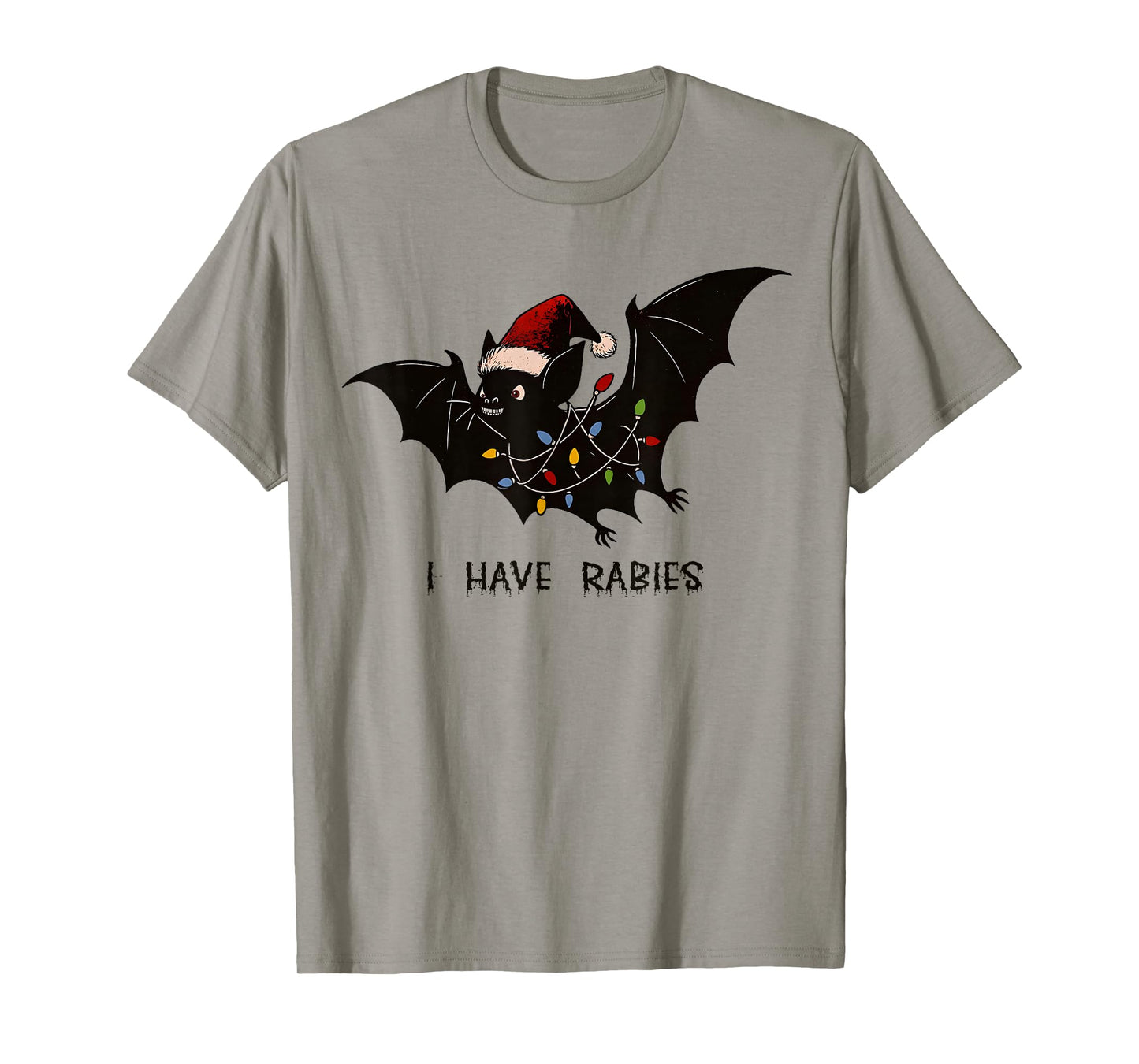 Funny I Have Rabies Christmas Bat Matching Holidays T-Shirt