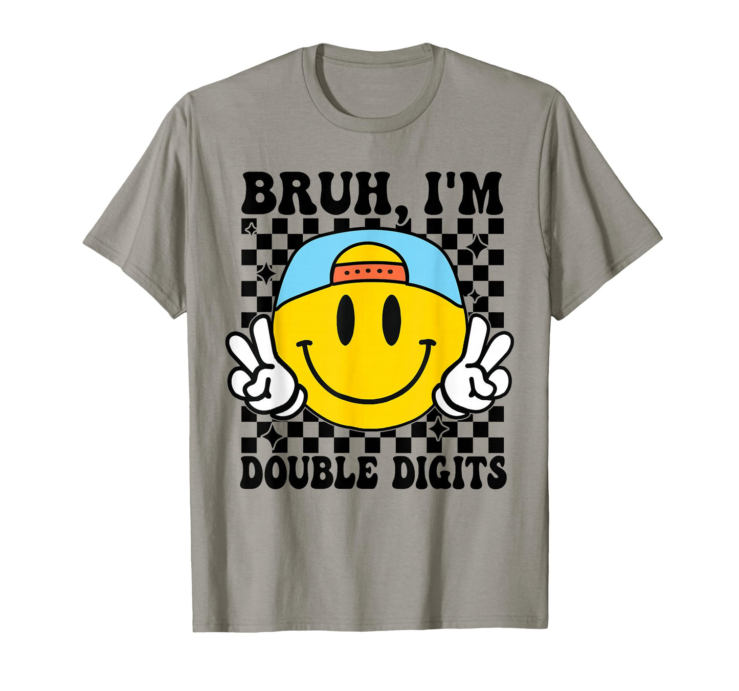 Bruh I'm Double Digits 10 Year Old boy Birthday 10 Birthday T-Shirt
