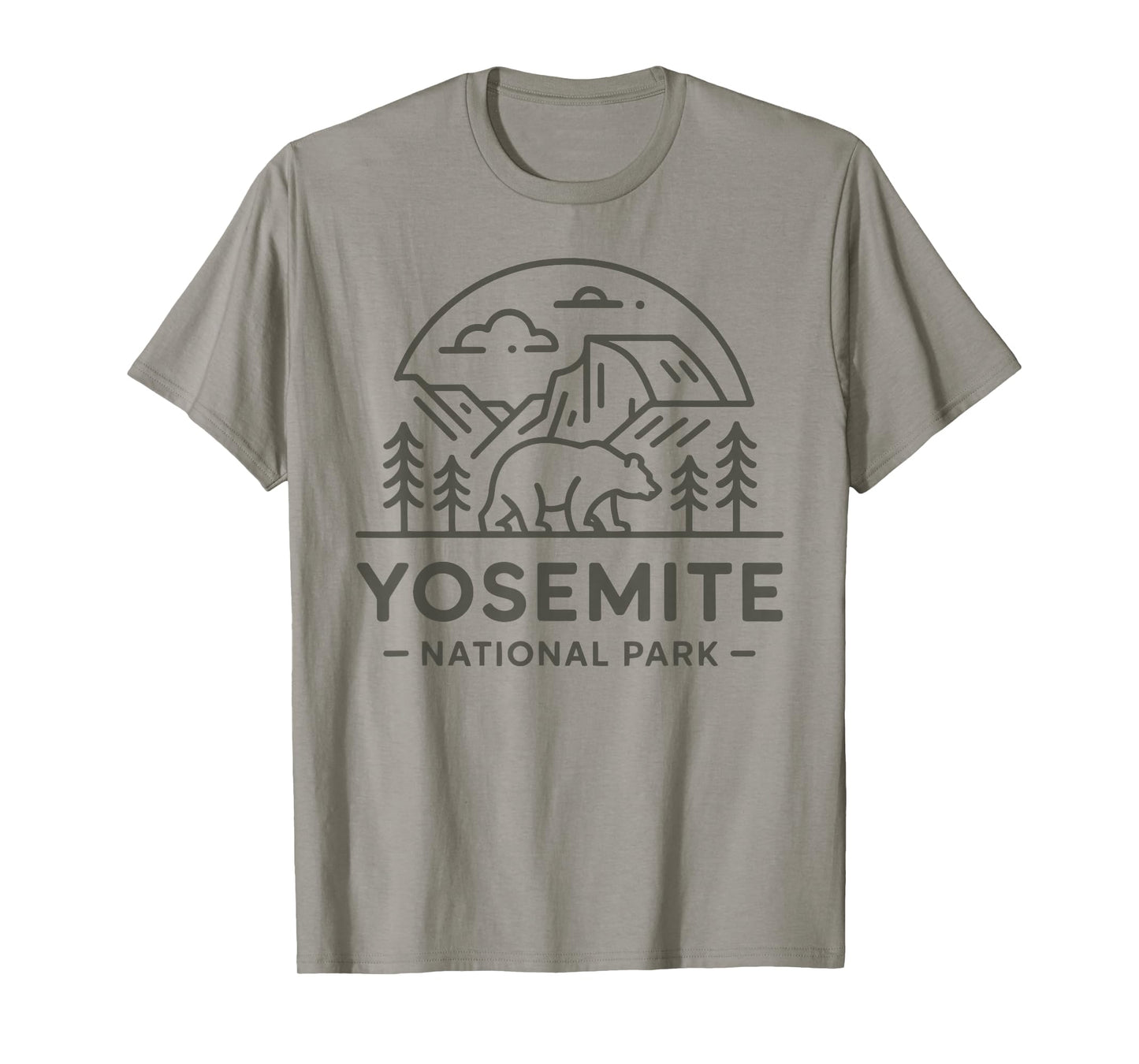 Yosemite National Park for Hikers Campers and Nature Lovers T-Shirt