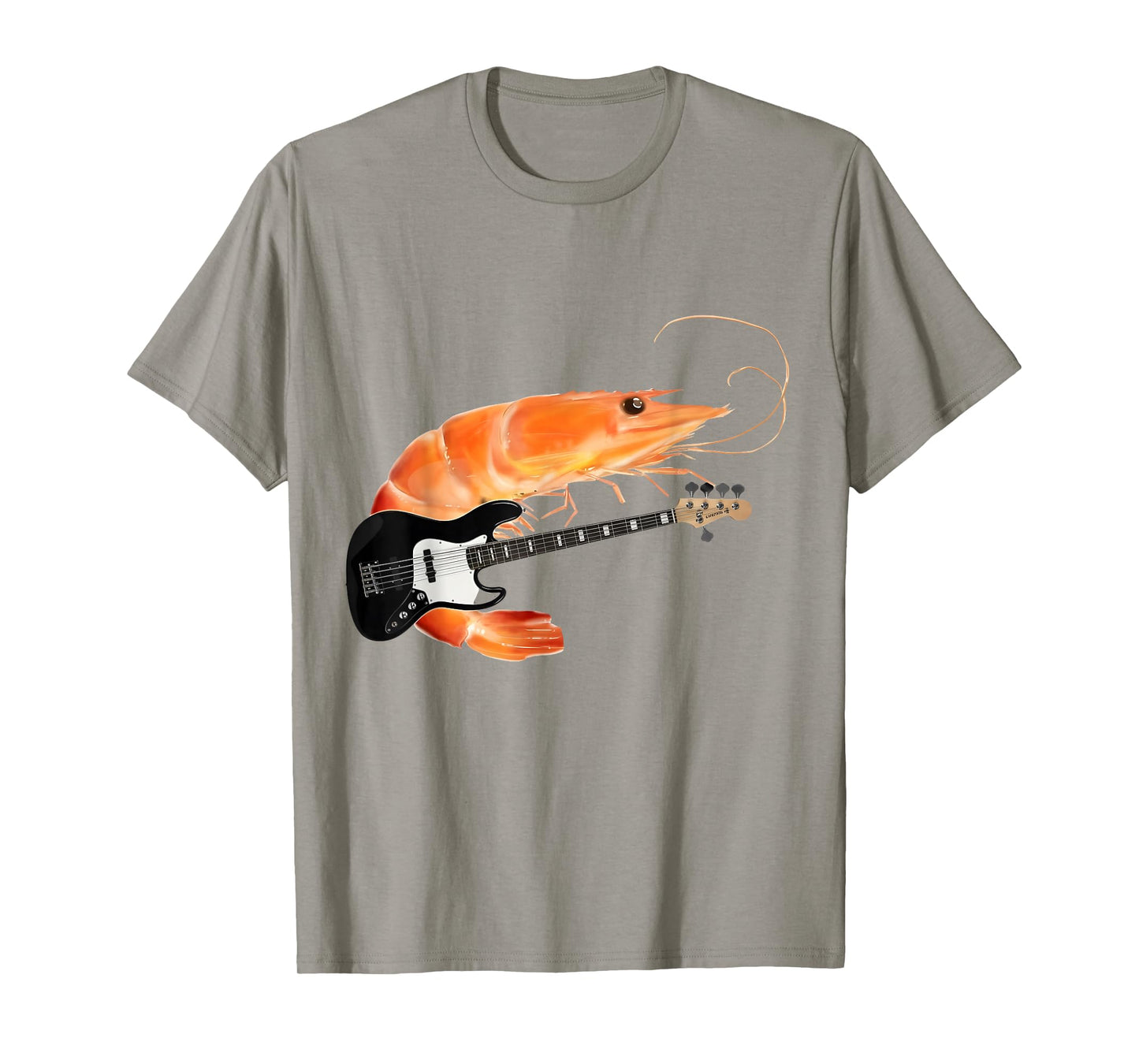 Funny Shrimp Playing Guitar Meme Music Lover Gift Men Women T-Shirt