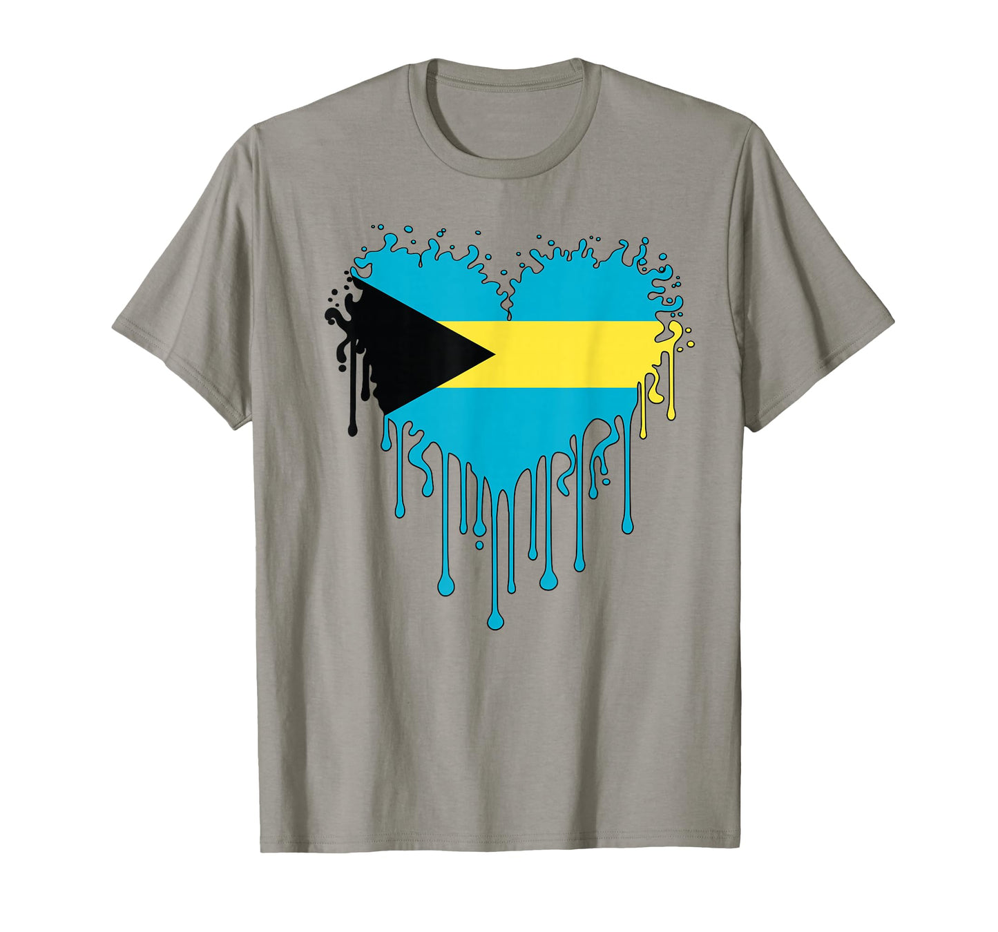 Proud Bahamas Heart Nassau Bahamian Flag Family Vacation T-Shirt