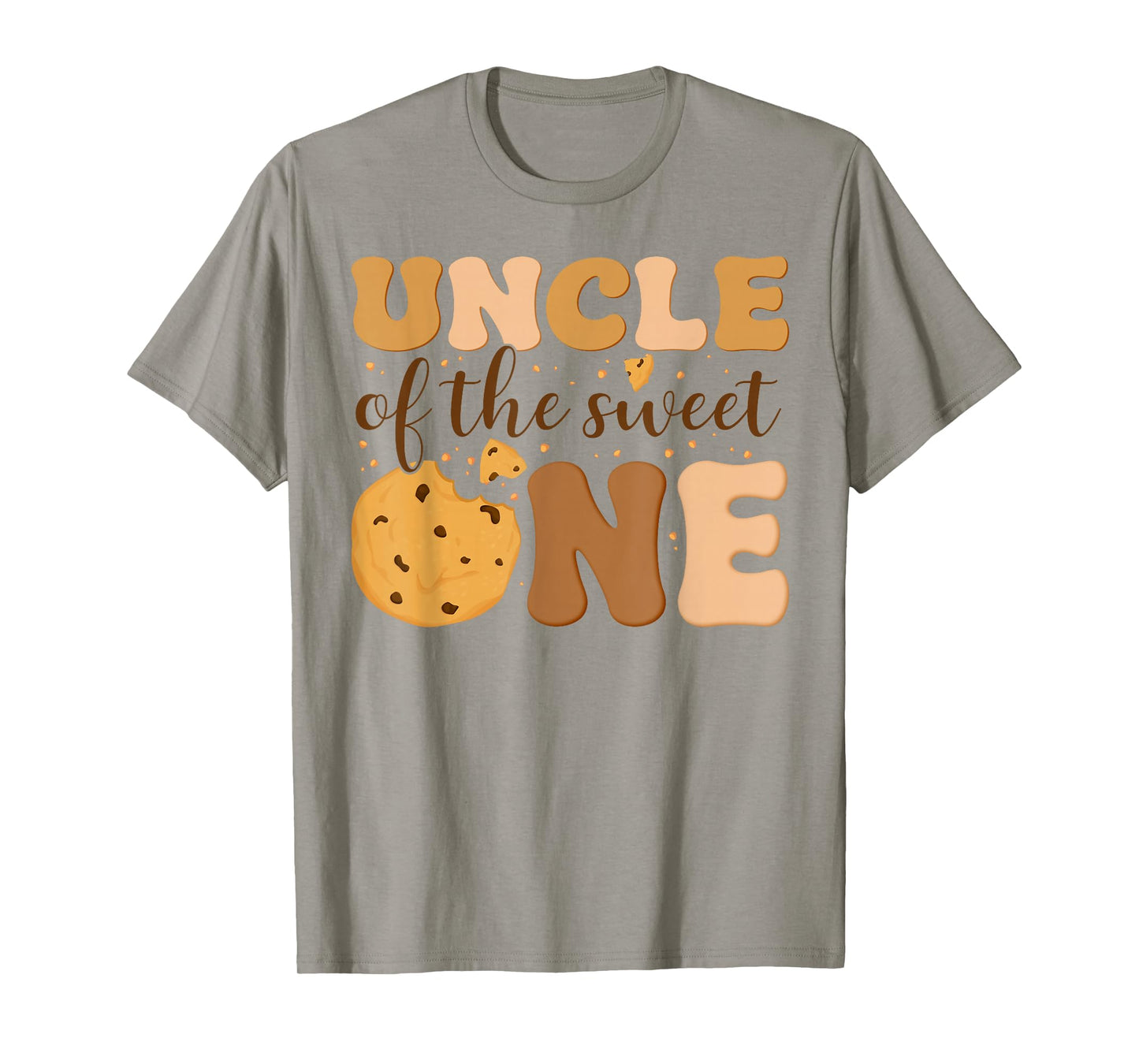 Uncle of The Sweet One Cookies and Milk Birthday Party T-Shirt