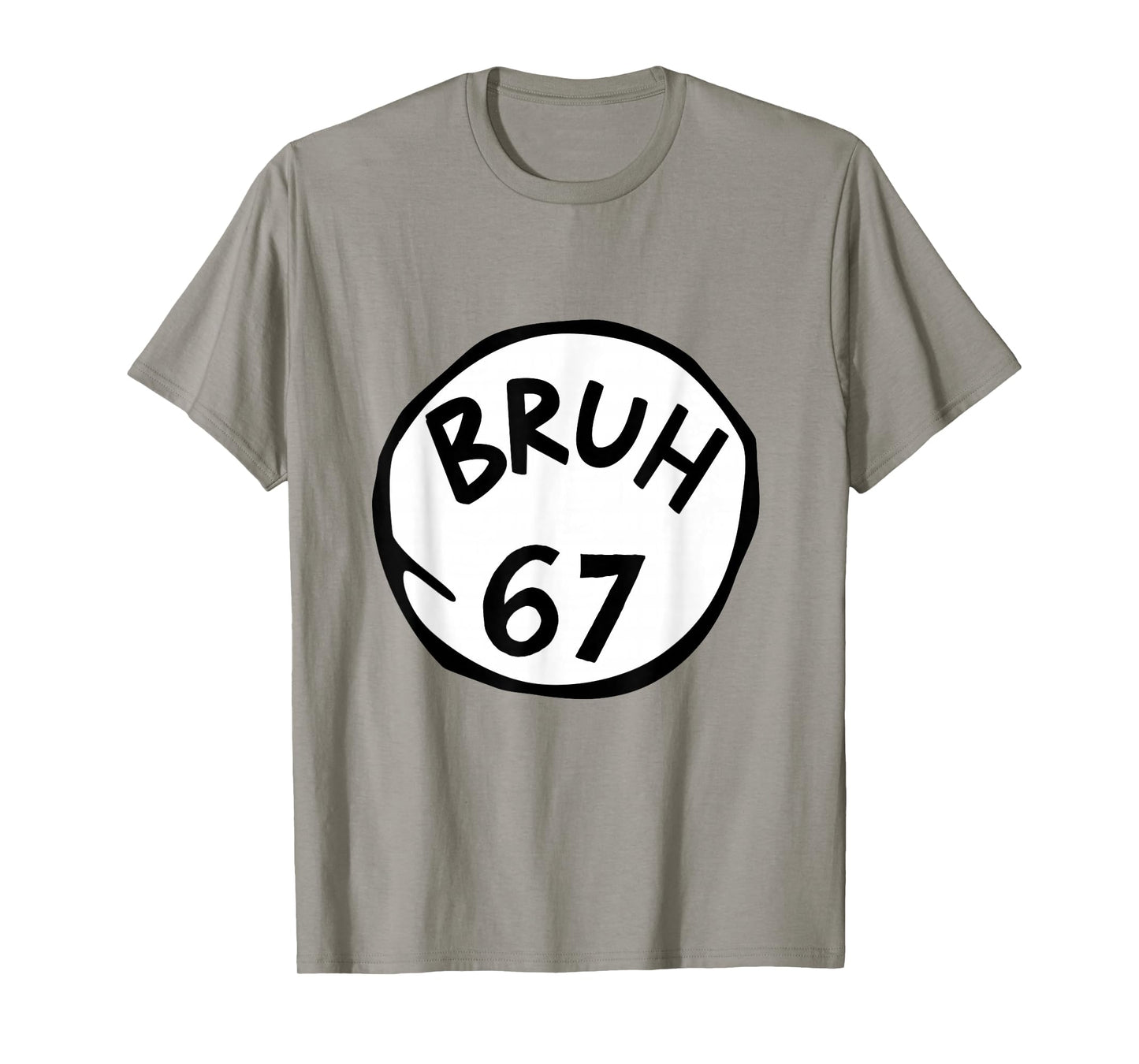 Bruh 67 Meme Funny Number 6 7 Costume Kids Bro Birthday T-Shirt