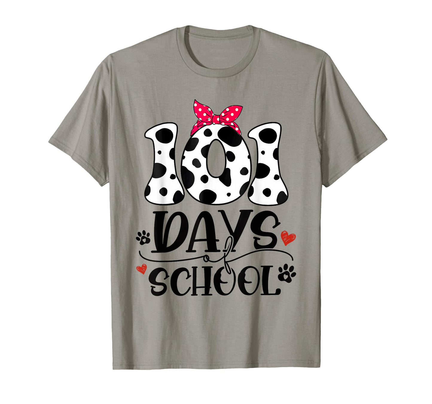 Cute Dog Happy 101 Days School 100 Days Student Teacher T-Shirt