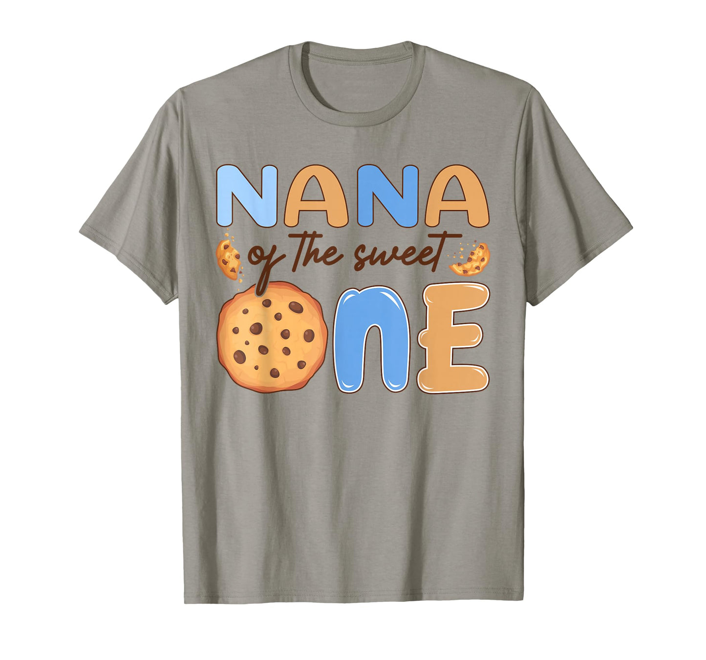 Nana of The Sweet One Cookies and Milk Birthday Party T-Shirt