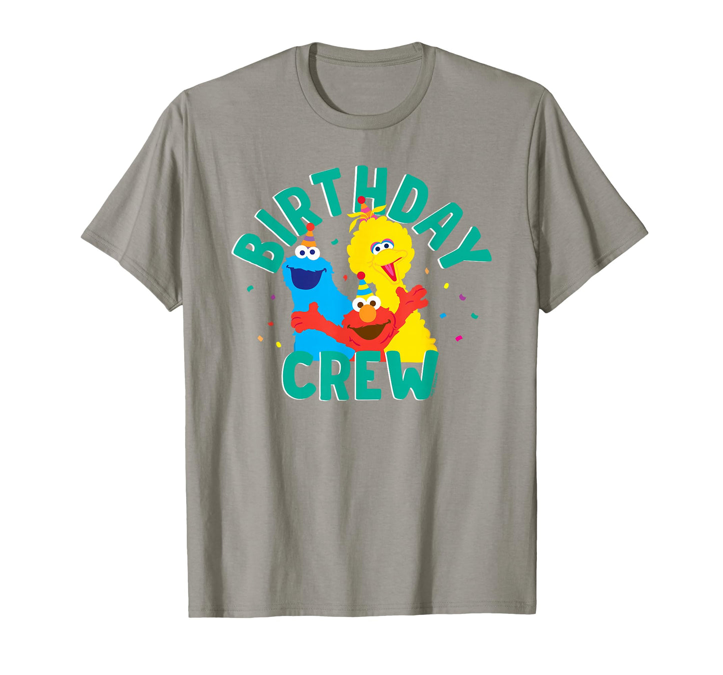 Sesame Street Elmo Big Bird Cookie Monster Birthday Crew T-Shirt