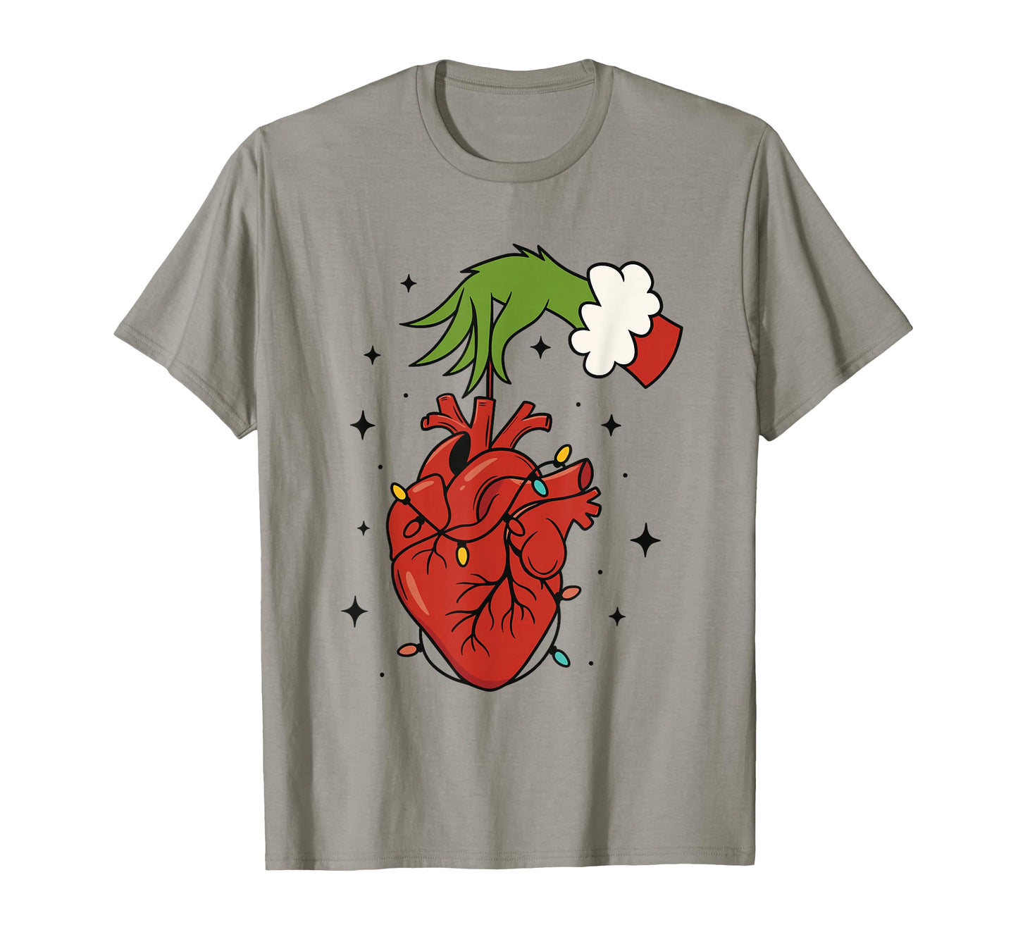 Cardiology Nurse Christmas, Cardiac Nurse Christmas Crew T-Shirt
