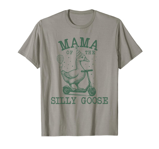 Mama of The Silly Goose First Birthday Family Matching T-Shirt