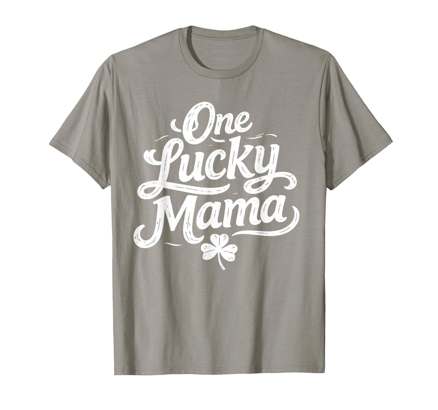 Retro St Patricks Day One Lucky Mama Shamrock T-Shirt