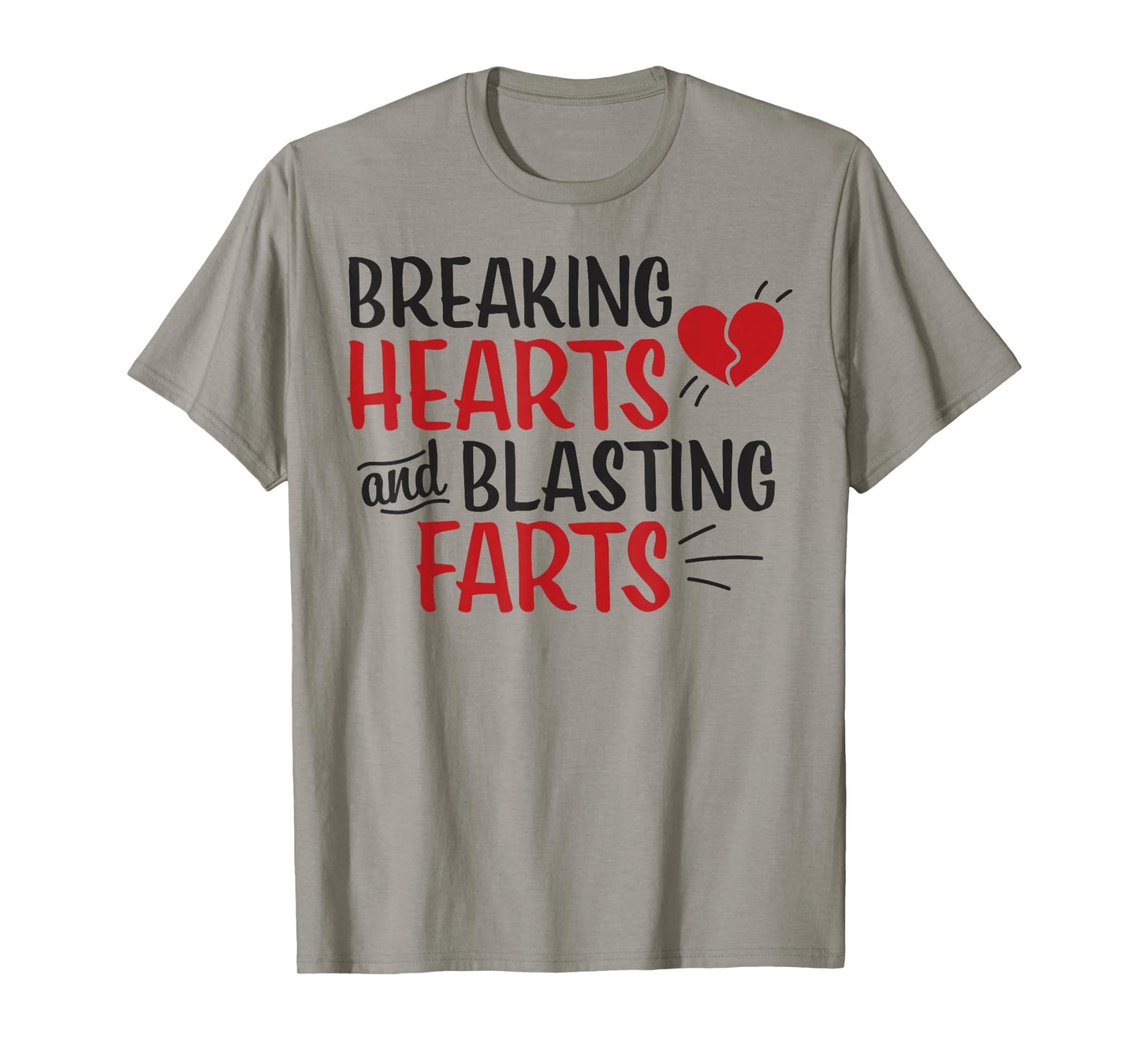 Funny Breaking Hearts and Blasting Farts Valentines Day Kids T-Shirt