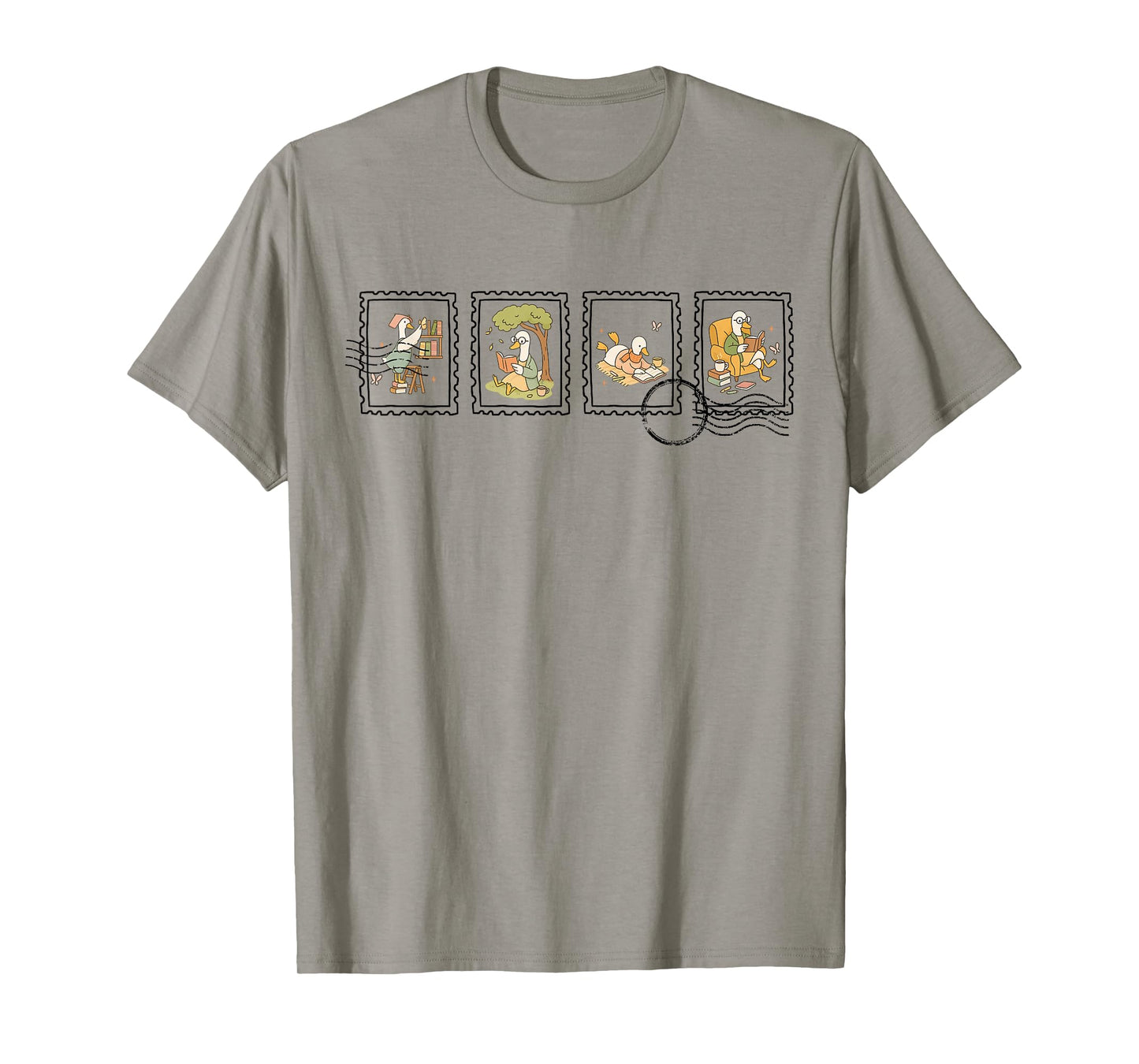 Reading Silly Goose Teacher Bookish Tee for Librarian Women T-Shirt
