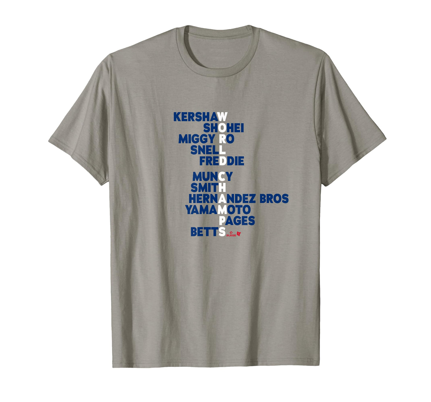 World Champs Acrostic - Los Angeles Baseball T-Shirt