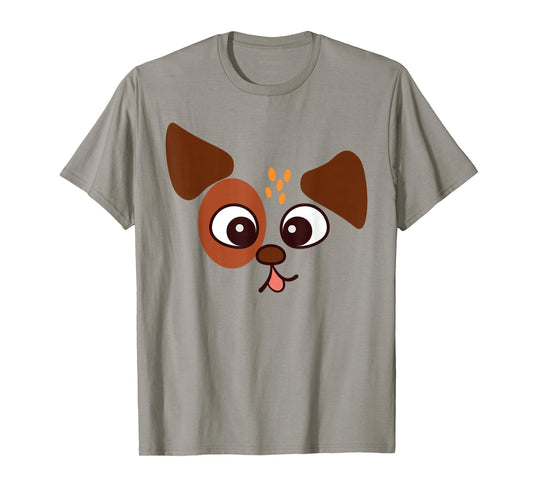 Dog Face Puppy Dogs Lovers Halloween Costume T-Shirt