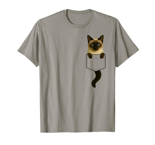 Funny Siamese Cat Feline Kitty Lover for Women Men Adults T-Shirt