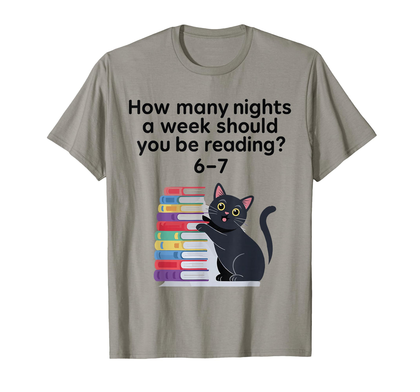 How Many Nights A Week Should You Be Reading 6-7 Retro Style T-Shirt