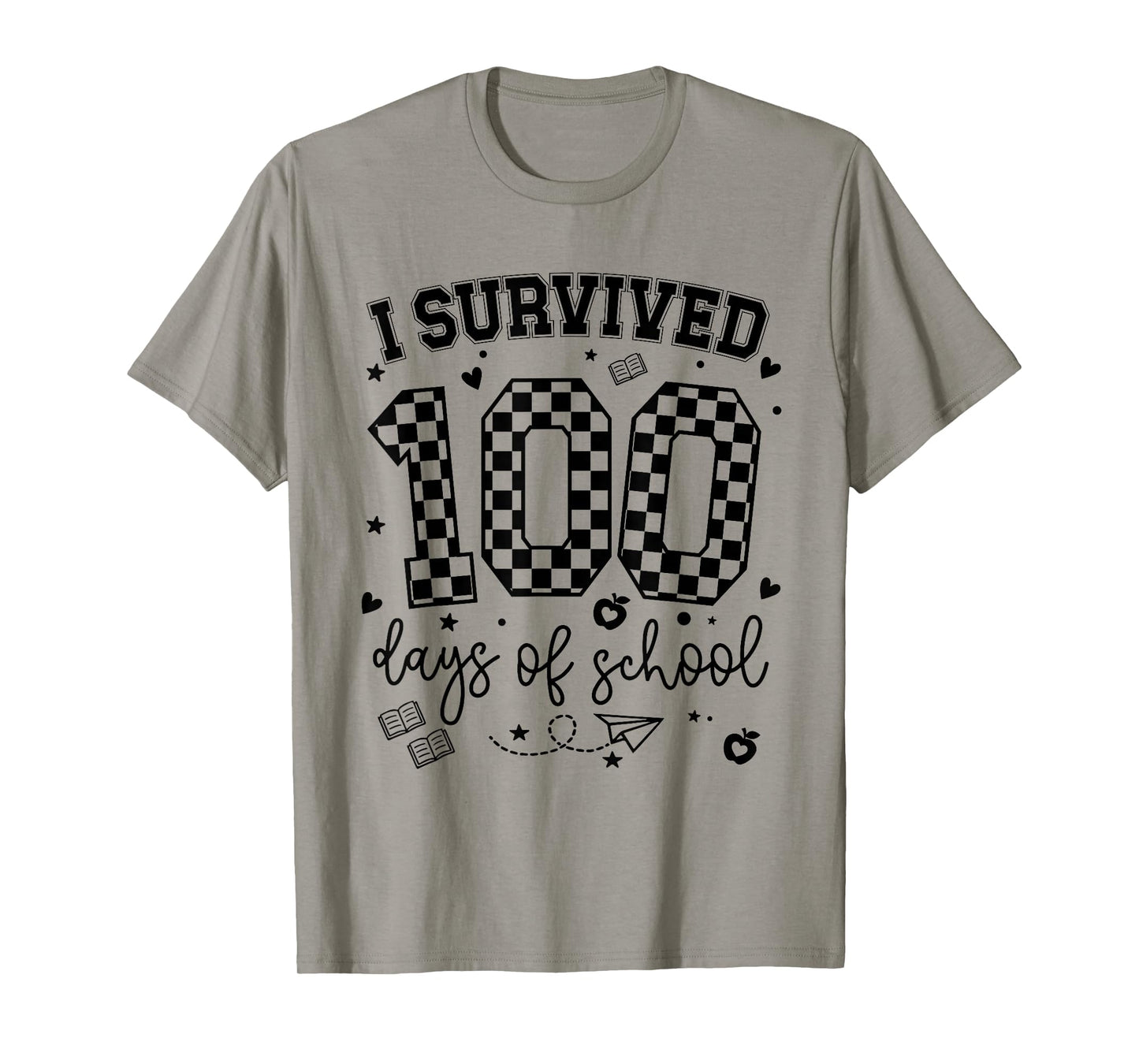 I Survived 100 Days of School Students Teachers 100th Day T-Shirt