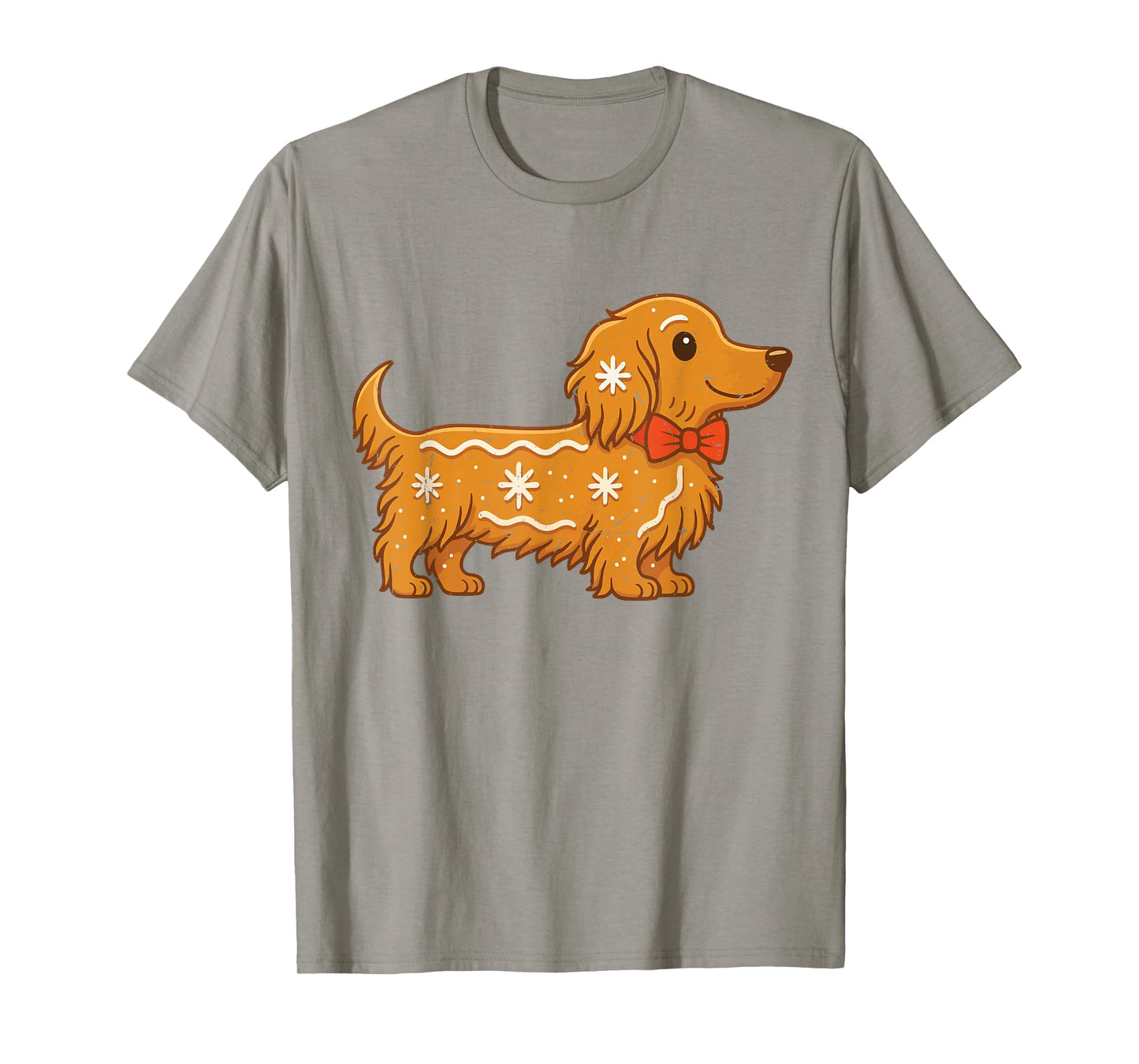 Gingerbread Long Hair Dachshund Christmas Pajama Toddler Boy T-Shirt