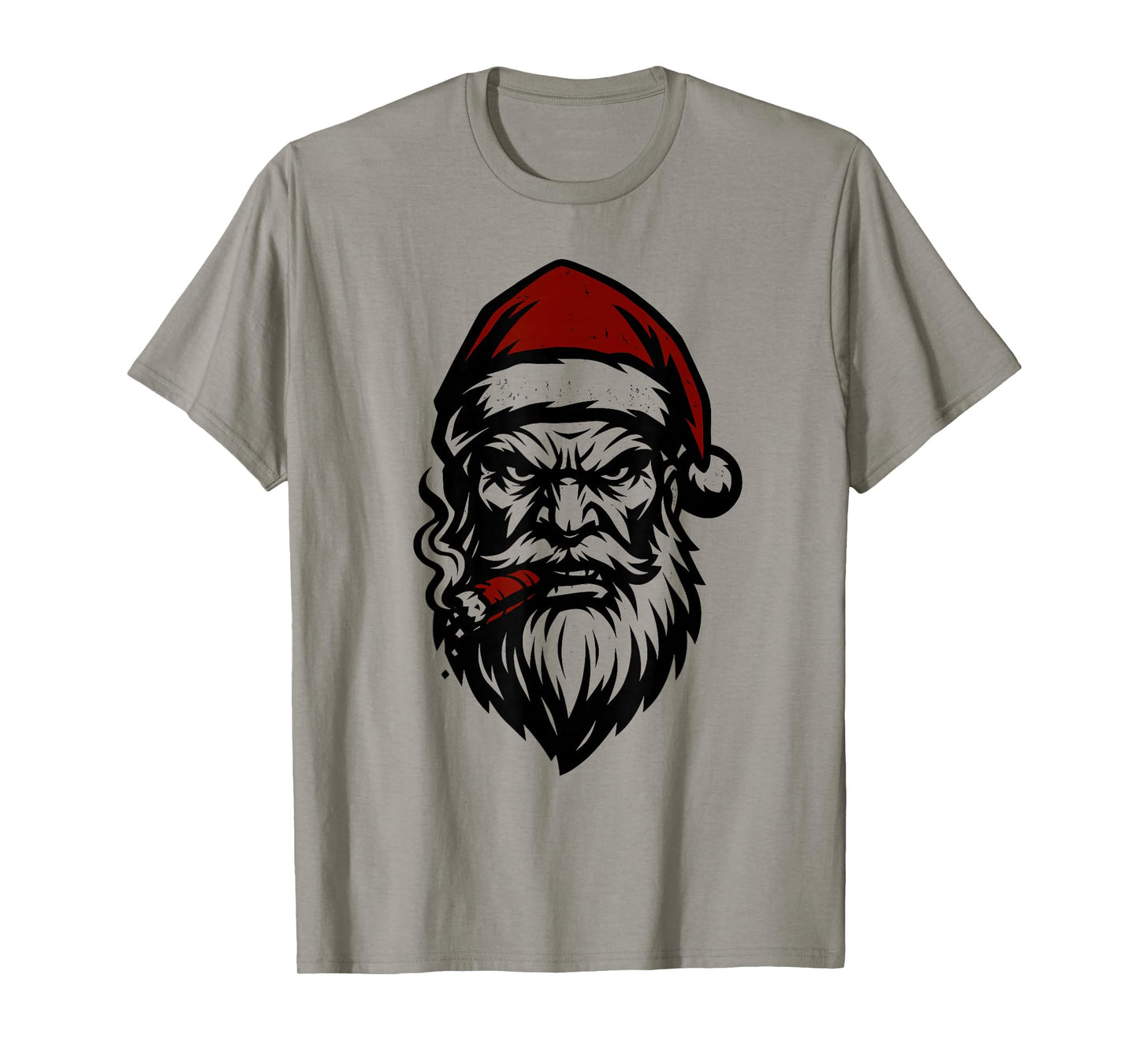 Savage Santa Claus Smoking Cigar Christmas T-Shirt