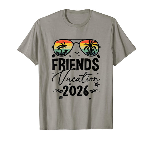 Friends Vacation 2026 Matching Memories Together Girls Trip T-Shirt